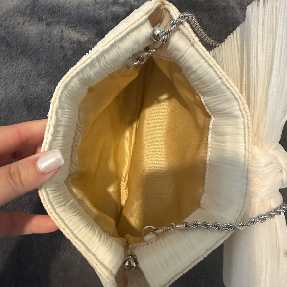 Loeffler Randall Rayne Pleated Embellished Bow Shoulder Bag - Picture 4 of 6